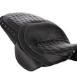 Load image into Gallery viewer, Genuine Leather Standard Reach Heated Touring Seat, Black