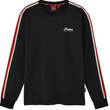Load image into Gallery viewer, Men's Striped Sleeves Headdress Long Sleeve T-Shirt, Black