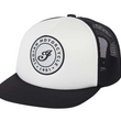 Load image into Gallery viewer, Black And White I Script Flat Peak Cap, Multi