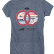 Load image into Gallery viewer, WOMENS NAVY INDIAN MOTORCYCLE OF ORANGE COUNTY DEALER TEE