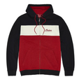 Load image into Gallery viewer, Men's Script Logo Colorblock Hoodie, Red