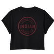 Load image into Gallery viewer, Women's Circle Block Cropped T-Shirt, Black