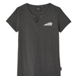 Load image into Gallery viewer, Women's Block IMC Circle Henley T-Shirt, Gray