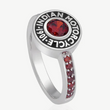 Load image into Gallery viewer, Rivet & Red Stone Ring