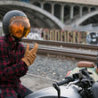 Load image into Gallery viewer, Yellow Retro Open Face Helmet Bubble Visor by Indian Motorcycle®