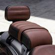 Load image into Gallery viewer, Genuine Leather Passenger Seat with Sissy Bar, Brown
