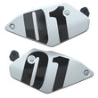 Load image into Gallery viewer, Side Number Plates in White, Pair (FTR)