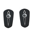 Load image into Gallery viewer, Headdress Passenger Floorboard Pads in Chrome, Pair