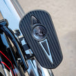 Load image into Gallery viewer, Headdress Passenger Floorboard Pads in Chrome, Pair