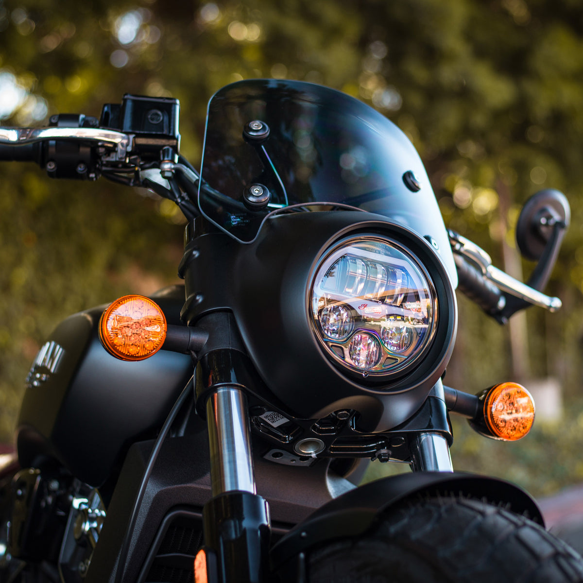 Indian scout best sale bobber headlight cover