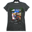 Load image into Gallery viewer, WOMEN'S SHORT SLEEVE DARK GREY INDIAN MOTORCYCLE OF ORANGE COUNTY DEALER TEE