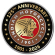 Load image into Gallery viewer, INDIAN MOTORCYCLE OF ORANGE COUNTY 125TH CHALLENGE COIN
