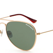 Load image into Gallery viewer, SUBTERRA GOLD W/GREEN LENZ POLARIZED GLASSES

