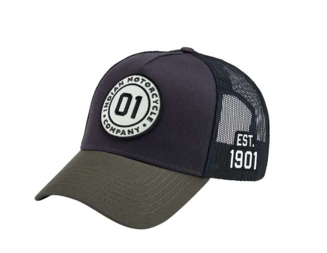 01 Patch Trucker Cap, Gray