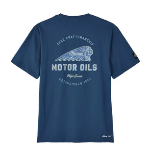 Men's Motor Oils Pocket T-Shirt, Blue