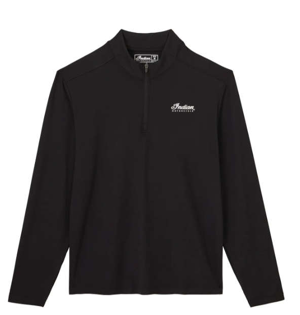 Men's Essential Quarter Zip Top, Black
