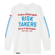 Load image into Gallery viewer, Men's IMC X HH Risk Takers Long Sleeve T-shirt, White
