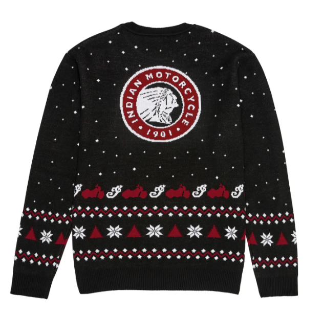 Unisex Script Holiday Sweater, Black