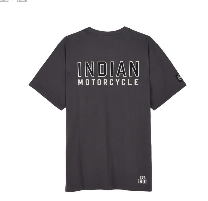 Men's Outline Block Pocket T-shirt, Gray – Indian Motorcycle