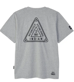 Men's Triangle Sign Printed T-Shirt, Gray