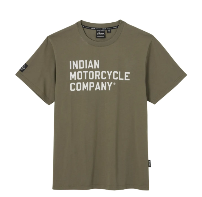 Men's Indian Motorcycle Company Logo T-Shirt, Green