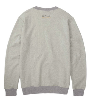 Men's Embroidered Ringer Sweatshirt, Gray