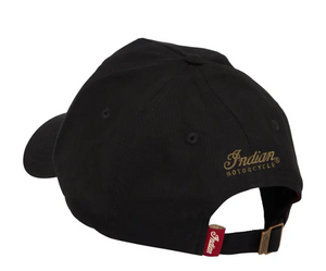 Headdress Embroidered Cap, Black