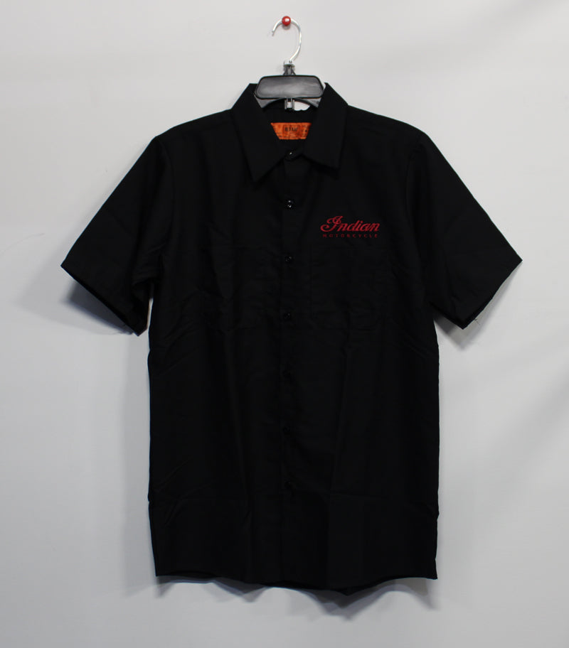 Indian Motorcycle ブラックレザーシャツ 38 INDIAN MOTORCYCLE OF ORANGE COUNTY SHOP SHIRT – Indian Motorcycle