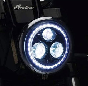 Kuryakyn 2462 Motorcycle Lighting Accessory: 5-3/4" Orbit Vision LED Headlight