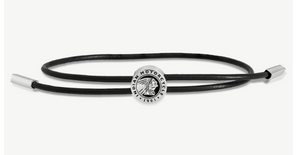 Ride & Glide Adjustable Leather Bracelet