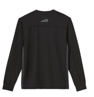Men's Outline Logo Athlete Long Sleeve T-Shirt, Black