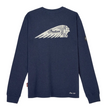 Load image into Gallery viewer, Men's Headdress Pocket Henley LS T-shirt, Navy
