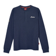 Load image into Gallery viewer, Men's Headdress Pocket Henley LS T-shirt, Navy
