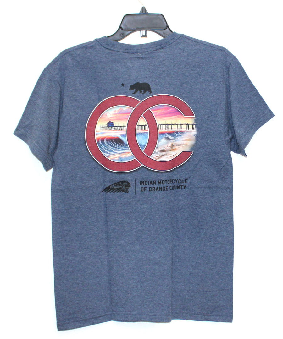 MENS NAVY ORANGE COUNTY DEALER TEE