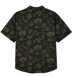 Men's Palm Print Script Icon Shirt, Green