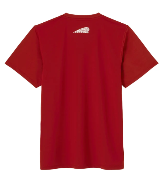 Men's Circle Script Indian Motorcycle T-Shirt, Red