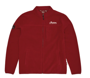 Men's Zip Thru Fleece Top, Red
