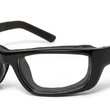 Load image into Gallery viewer, DEMETER GLOSSY BLACK SHARPVIEW CLEAR GLASSES

