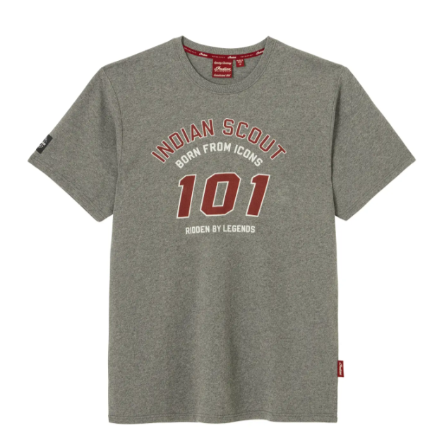 Men's Indian Scout 101 T-Shirt, Gray
