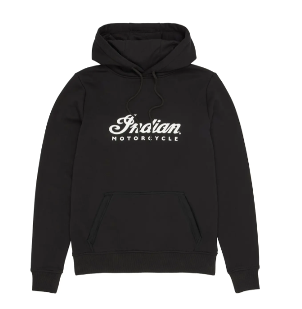Women's Essential Script Logo Hoodie, Black
