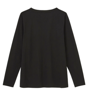 Women's Essential Script Logo Long Sleeve T-Shirt, Black