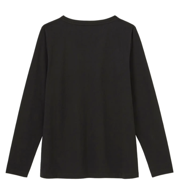 Women's Essential Script Logo Long Sleeve T-Shirt, Black