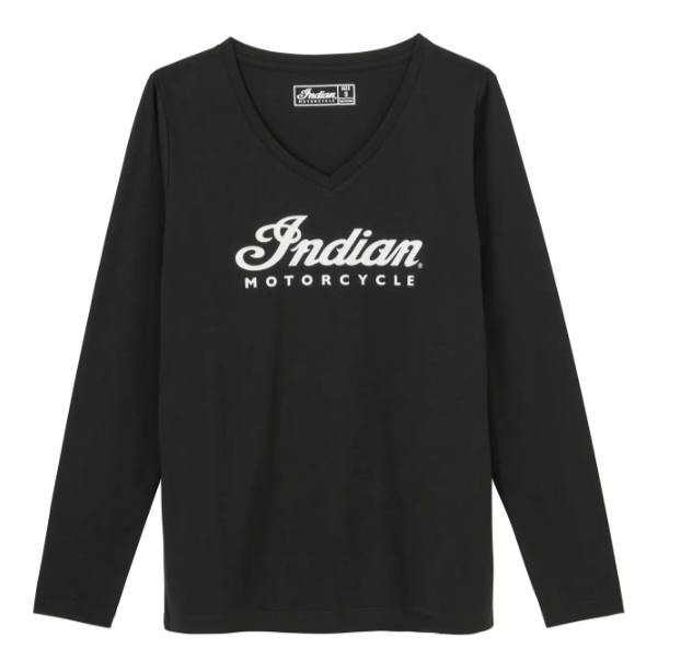 Women's Essential Script Logo Long Sleeve T-Shirt, Black