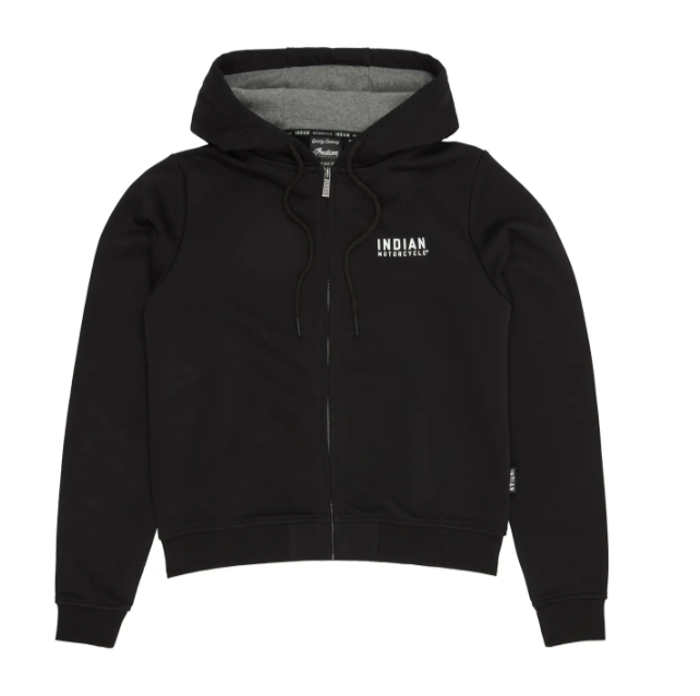 Women's Est 1901 Indian Motorcycle Cropped Hoodie, Black