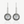 Load image into Gallery viewer, Rivet &amp; White Stone Drop Earrings
