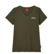 Load image into Gallery viewer, Women's V-Neck Headdress T-shirt, Green
