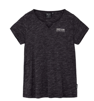 Women's Notch Neck Custom Built T-Shirt, Gray