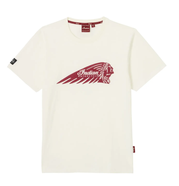 Men's Headdress Printed T-Shirt, White