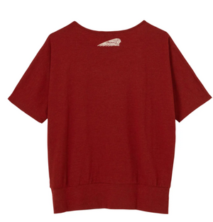 Women's Script Diamante Banded T-Shirt, Red