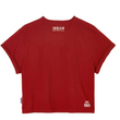 Load image into Gallery viewer, Women's Cropped Headdress T-shirt, Red
